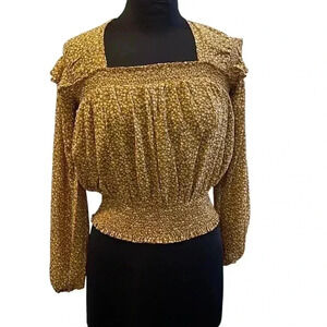 Mustard Seed Floral Blouse S